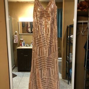 Sequin Evening Gown